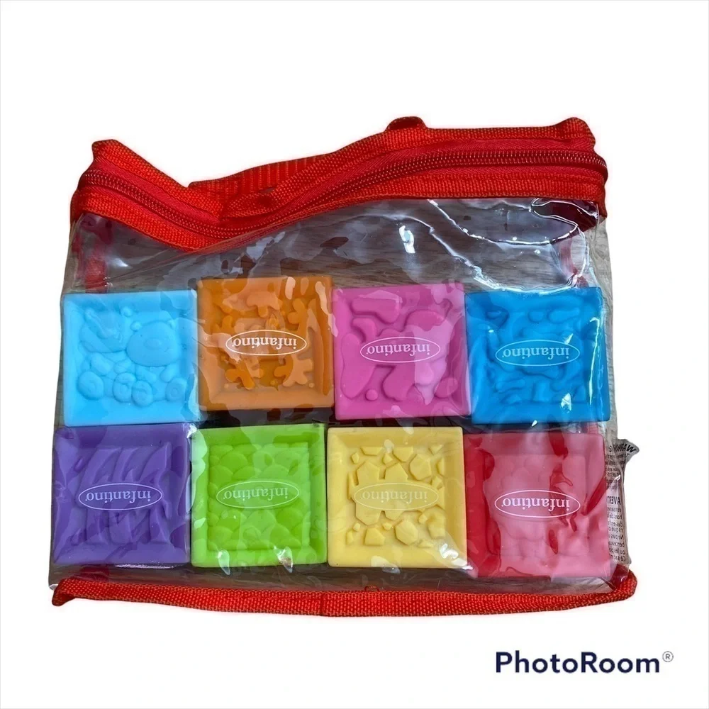 Infantino Number Blocks Colorful Kids Toys Carrying Case